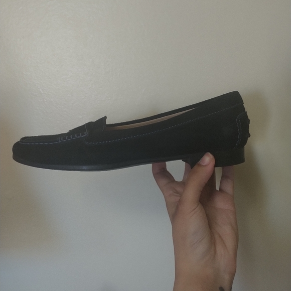 Tod's Black Suede Gommino Driving Loafers size 37 - Picture 6 of 14